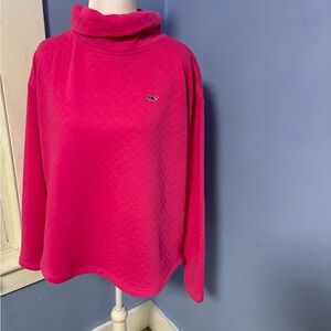 Vineyard Vines Pink Cowl Neck Sweater